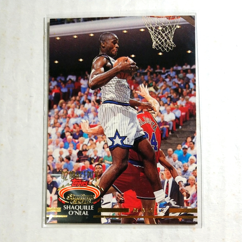 1992-93 Topps Stadium Club Shaquille O'Neal Rookie Draft #247 Orlando Magic Mint